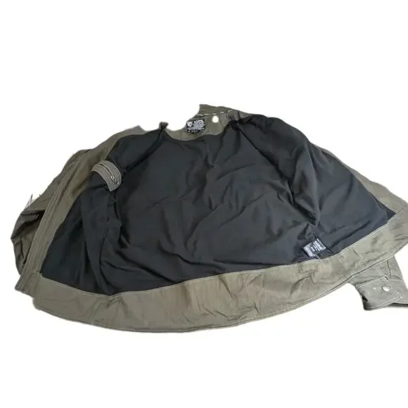 Kuhl Burr Vintage Patina Dye Canvas Jacket Mens Size XL Olive Green Jacket Coat - Picture 8 of 13